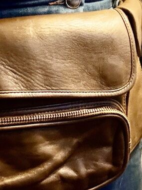 Nicholas  K Unisex Brown Leather Belt Bag - Classic Everyday Carry